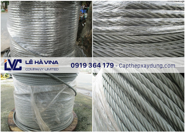 Cáp mạ Hàn Quốc 6x36, Cáp mạ Hàn Quốc, Cáp mạ, Lê Hà Vina, Sản phẩm cáp mạ