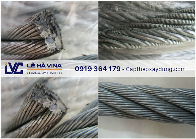 Cáp thép mạ Hàn Quốc phi 26, Cáp thép mạ Hàn Quốc, Cáp thép, Lê Hà Vina, Lõi thép