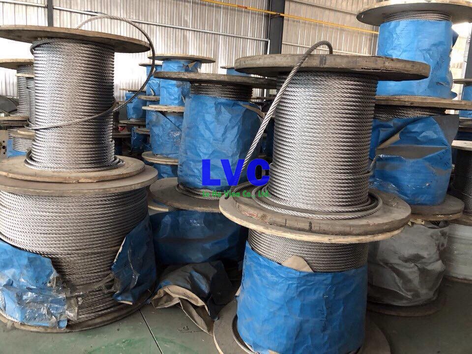 Cáp thép DSR Hàn Quốc, Lê Hà Vina, Thi công thang máy, Sợi thép, Cáp thép bọc nhựa