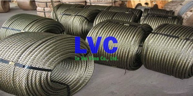 Cáp thép 6x36 nhập khẩu Hàn Quốc, Cáp thép 6x36, Lê Hà Vina, Cáp thép, Sợi thép