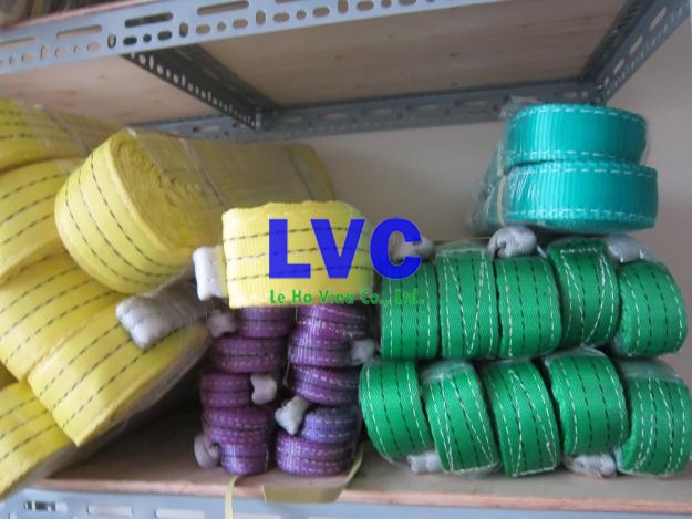 Cáp vải cẩu hàng Hàn Quốc 2 tấn, Cáp vải cẩu hàng, Cáp vải cẩu hàng Hàn Quốc, Lê Hà Vina, Cáp vải