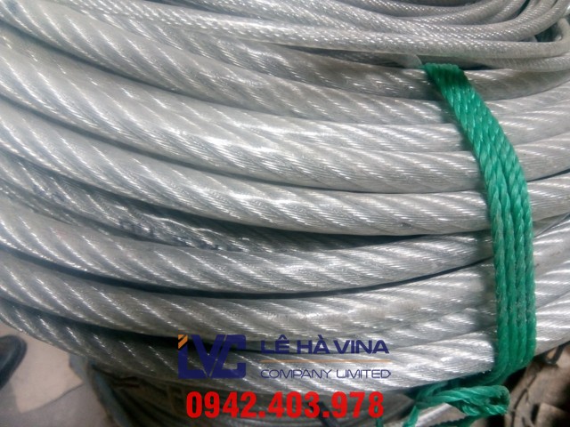 cáp thép bọc nhựa, cáp thép, cáp bọc nhựa, cáp thép xây dựng, dây cáp bọc nhựa