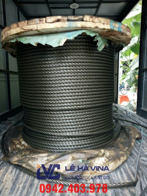 cáp thép, công ty XD PHL, sợi cáp thép, cáp cẩu 6x36+FC, cáp cẩu, cáp neo giằng, cáp chống xoắn