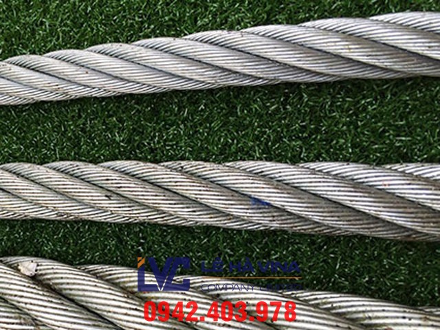 Cáp thép 6*36 FC, Cáp thép, Cáp thép 6*36 FC mạ kẽm, Cáp thép 6*36 FC mạ kẽm Hàn Quốc, công ty TNHH Lê Hà Vina, Lê Hà Vina, Cấu tạo của cáp thép 6*36 FC, Đặc điểm của cáp thép 6*36 FC 