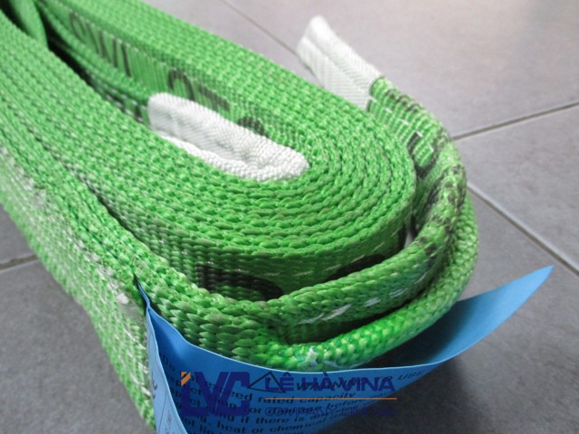 Cáp vải 2 tấn, Dây cáp vải 2 tấn, Dây cáp cẩu hàng, Dây đai cẩu hàng, Cáp vải 2 tấn bản dẹp, Mua dây cáp vải 2 tấn