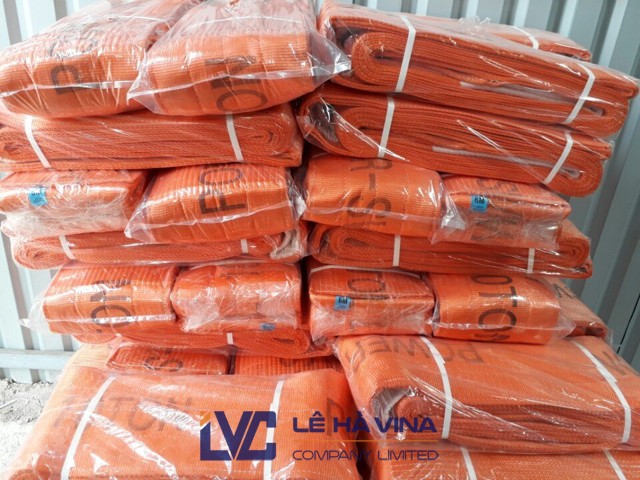 Cáp vải 20 tấn, Cáp vải, Cáp vải 20 tấn bản dẹp, Dây cáp vải cẩu hàng, Dây cáp vải 20 tấn