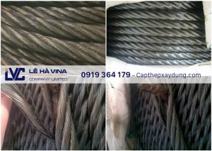 Cáp mạ cẩu hàng Hàn Quốc, Cáp mạ cẩu hàng, Cáp mạ cẩu, Cáp mạ Hàn Quốc 6x37, Lê Hà Vina