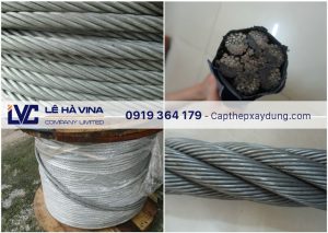 Cáp mạ Hàn Quốc lõi thép, Cáp mạ Hàn Quốc, Cầu treo dân sinh, Cáp mạ, Lê Hà Vina
