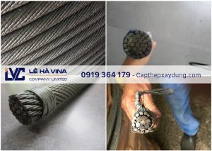 Cáp thép Hàn Quốc, Cáp thép, Cáp thép bọc lụa, Cáp lụa đen, Cáp lụa mạ