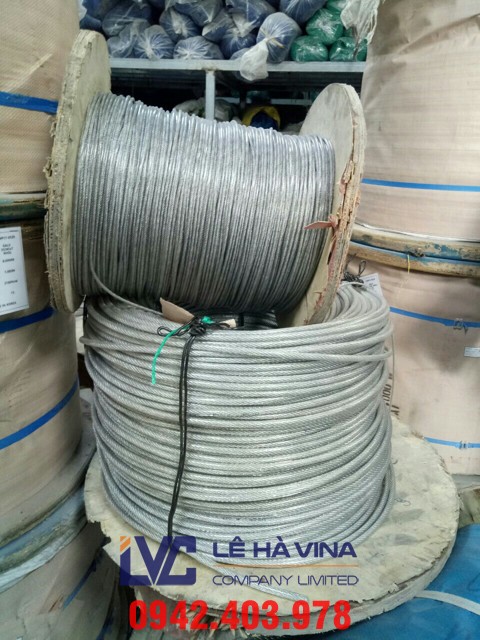 cáp thép bọc nhựa, cáp bọc nhựa, cáp thép, cáp chống xoắn, cáp cứng viễn thông