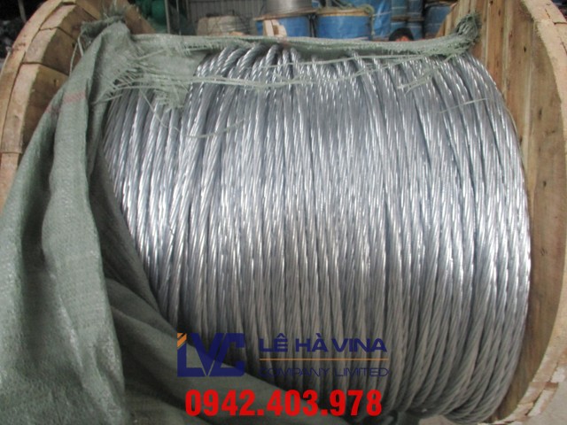 cáp cứng viễn thông, cáp thép, phân phối cáp thép, cáp cứng viễn thông neo trụ BTS, cáp viễn thông Leha