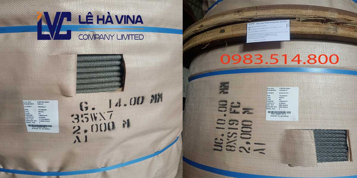 Dấu hiệu nhận biết cáp cẩu