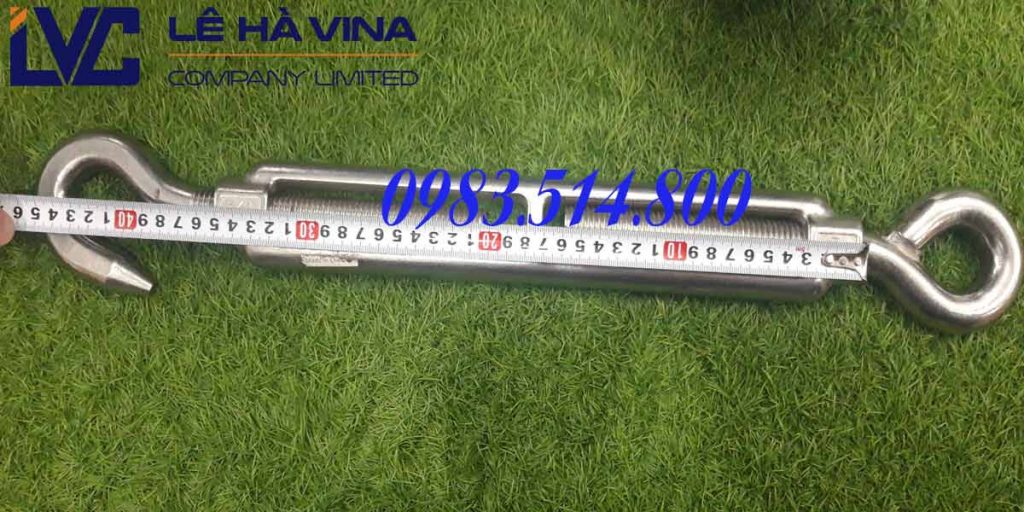 Tăng đơ inox không bị gỉ, bị oxy hóa trong các điều kiện thời tiết.